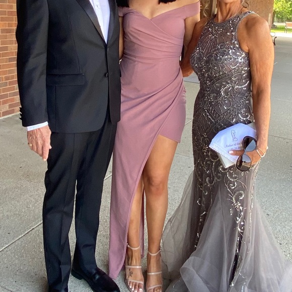 Windsor Dresses & Skirts - Asymmetrical Off-The-Shoulder Wrap Dress